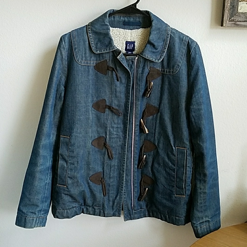 Gap Sherpa Denim Jacket Coat